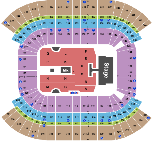 Nissan Stadium - Nashville Stadium Tour Seating Chart