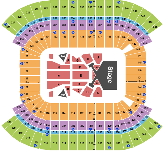 Nissan Stadium - Nashville Taylor Swift Seating Chart
