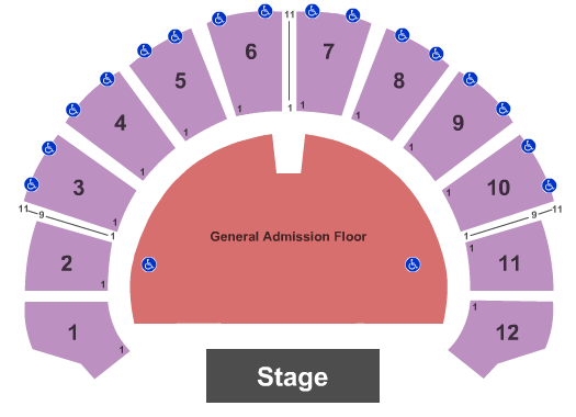 Sisters Of Mercy The Masonic - San Francisco Seating Chart