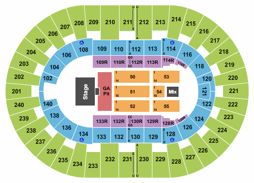 North Charleston Coliseum Alan Jackson Seating Chart