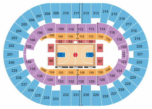North Charleston Coliseum Virtual Seating Chart