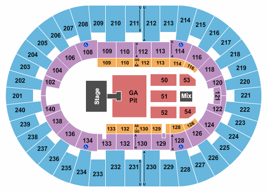 North Charleston Coliseum Brantley Gilbert Seating Chart