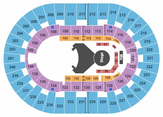 North Charleston Coliseum Cirque Ovo Seating Chart