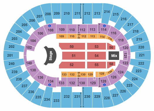 North Charleston Coliseum Ed Sheeran Seating Chart