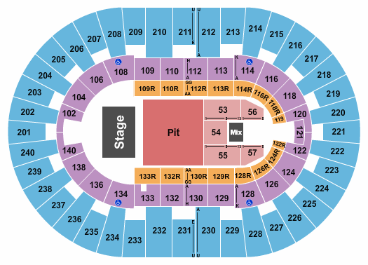 North Charleston Coliseum Seating Chart