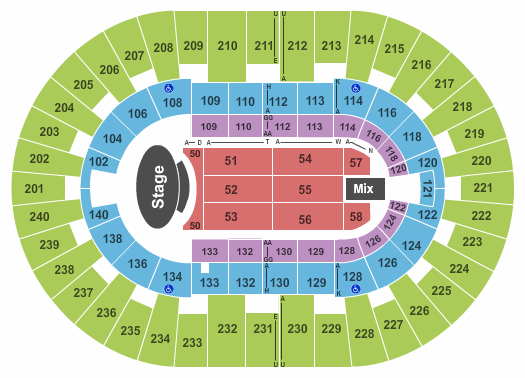 North Charleston Coliseum Garth Brooks Seating Chart