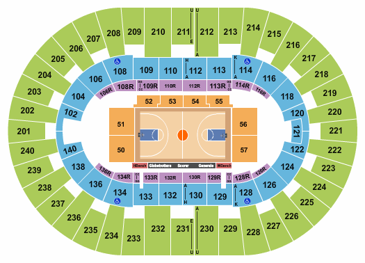 North Charleston Coliseum Harlem Globetrotters Seating Chart