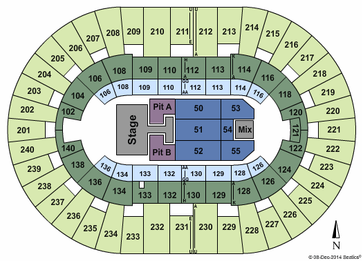 North Charleston Coliseum Jason Aldean Seating Chart