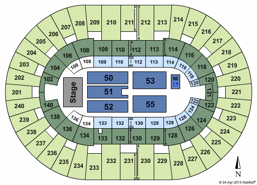 North Charleston Coliseum Joel Osteen Seating Chart