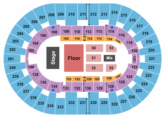 North Charleston Coliseum Kevin Gates Seating Chart