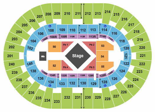 North Charleston Coliseum Luke Combs Seating Chart