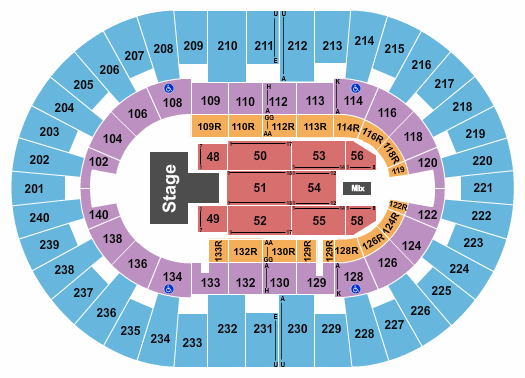 North Charleston Coliseum Seating Chart