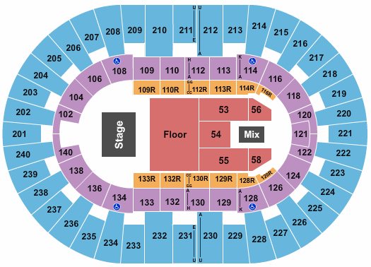 North Charleston Coliseum seating chart event tickets center