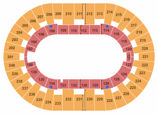 North Charleston Coliseum Open Floor Seating Chart