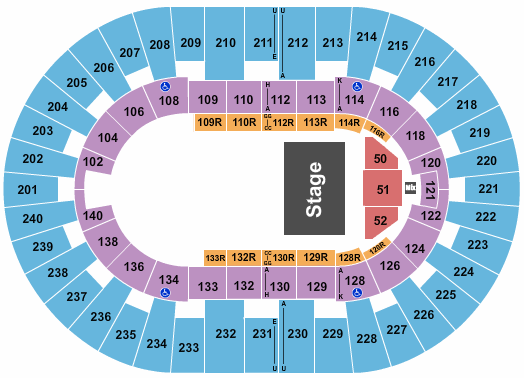 North Charleston Coliseum Sesame Street Live Seating Chart