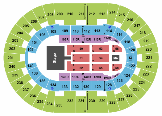 North Charleston Coliseum Styx Seating Chart