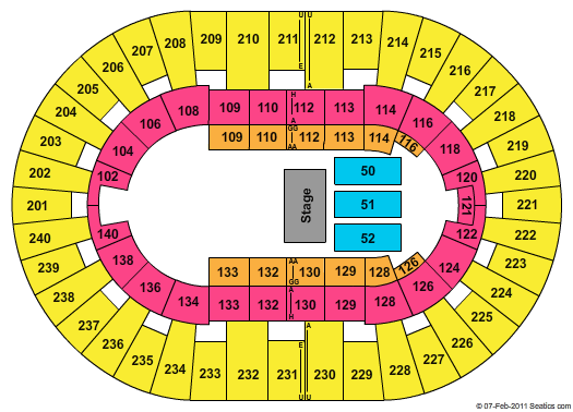 North Charleston Coliseum Trans Siberian Orchestra Seating Chart