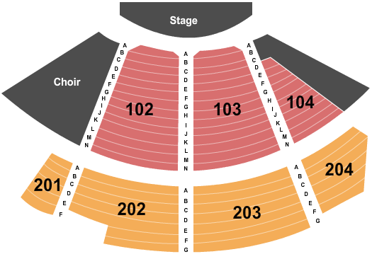 NorthCreek Church End Stage Seating Chart