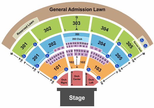 North Island Credit Union Amphitheatre seating chart event tickets center