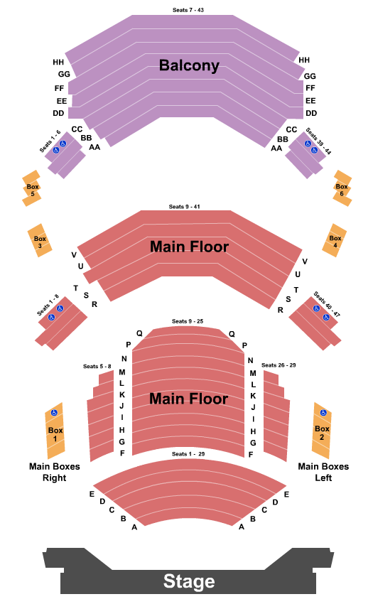 Center Theatre At North Shore Center For The Performing Arts Seating Chart