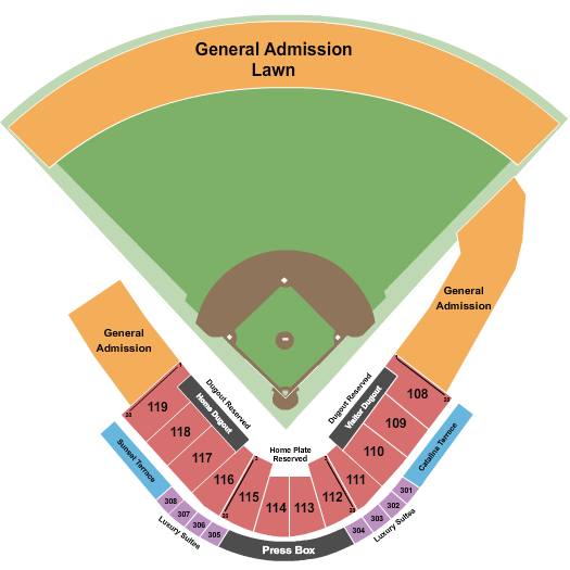 North Stadium At Kino Sports Complex Fiesta Seating Chart