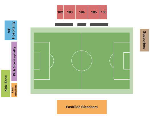 North Stadium At Kino Sports Complex Soccer Seating Chart