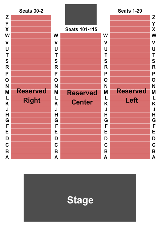 seating chart for North Star Mohican Casino Resort - End Stage - eventticketscenter.com