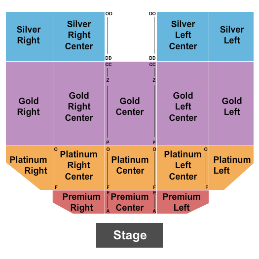 Northern Lights Casino Endstage w/ Premium Seating Chart
