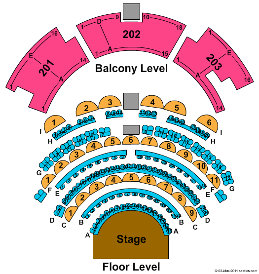 Northern Lights Theatre Seating Chart