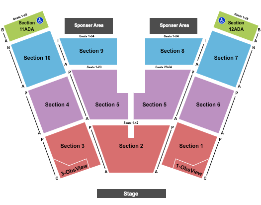 BECU Live at Northern Quest Resort & Casino End Stage Seating Chart
