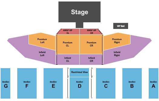 Northern Wisconsin State Fairgrounds Endstage 3 Seating Chart