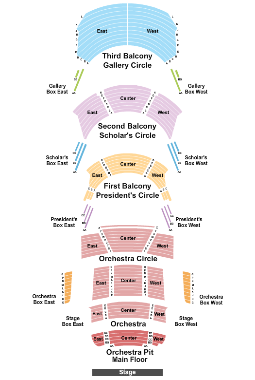Northrop Auditorium Seating Chart