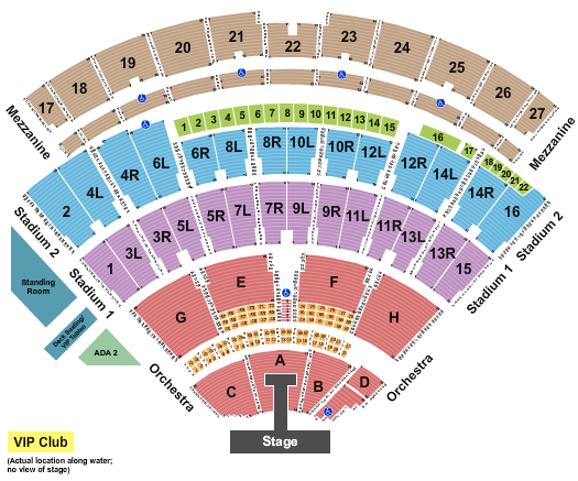 Northwell Health at Jones Beach Theater Rascal Flatts Seating Chart