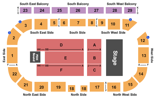 Northwest Arena MercyMe Seating Chart