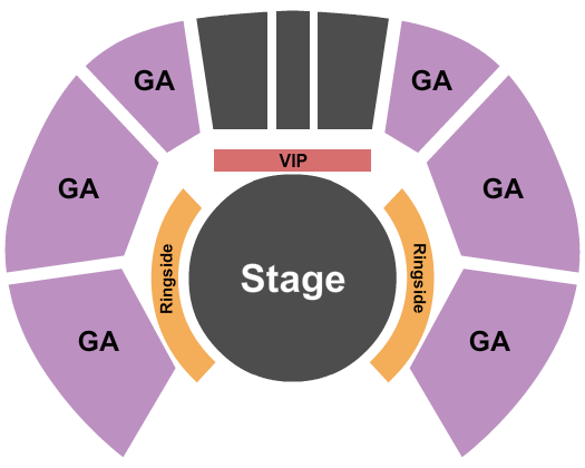 Northwest Arkansas Mall GA / VIP / Ring Seating Chart
