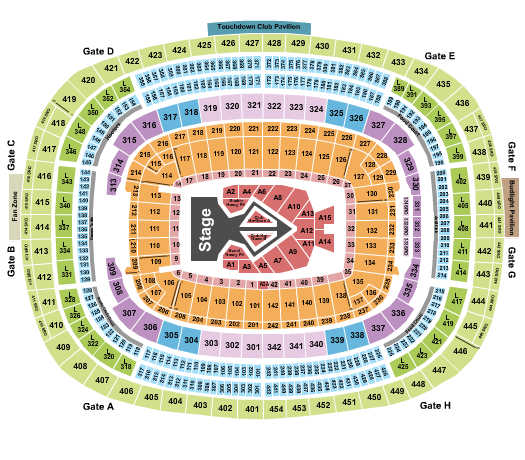 Northwest Stadium Beyonce Seating Chart