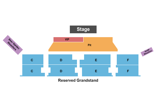 Northwest Washington Fair and Event Center Endstage VIP & Pit Seating Chart