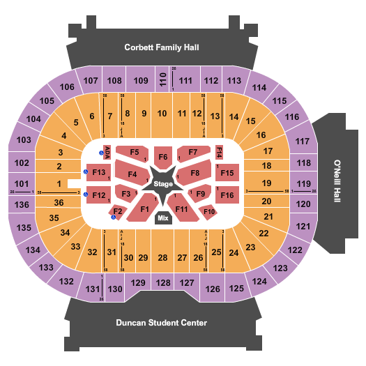 Notre Dame Stadium Garth Brooks Seating Chart
