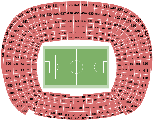 Camp Nou Soccer Static Seating Chart