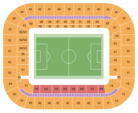 Nouveau Stade de Bordeaux Soccer Seating Chart