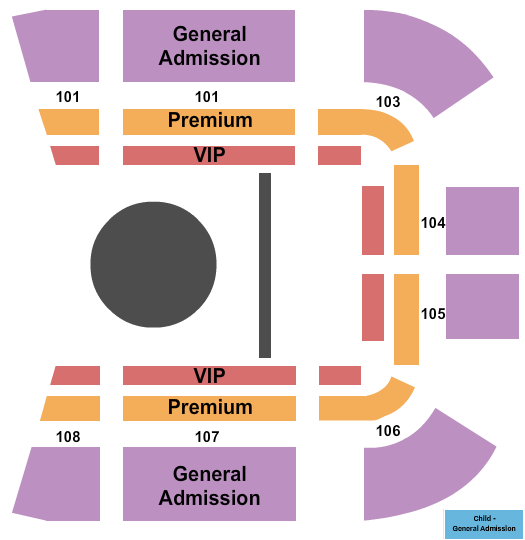 seating chart for The Florida Mall - Nuclear Circus - eventticketscenter.com