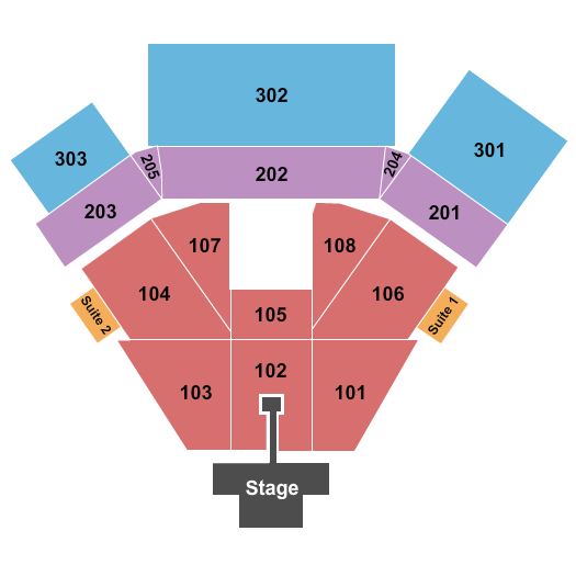 Nugget Event Center At Nugget Casino Resort End Stage - Catwalk Seating Chart
