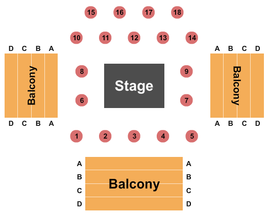 Numerica Performing Arts Center Center Stage Seating Chart