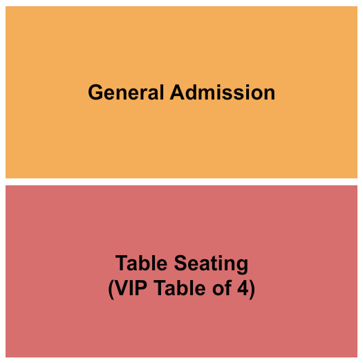 Numerica Performing Arts Center GA/Tables Seating Chart
