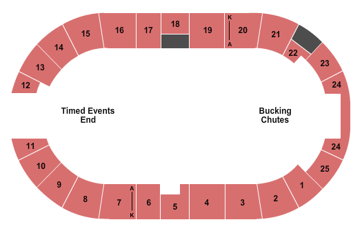 Nutrien Western Event Centre PBR Seating Chart
