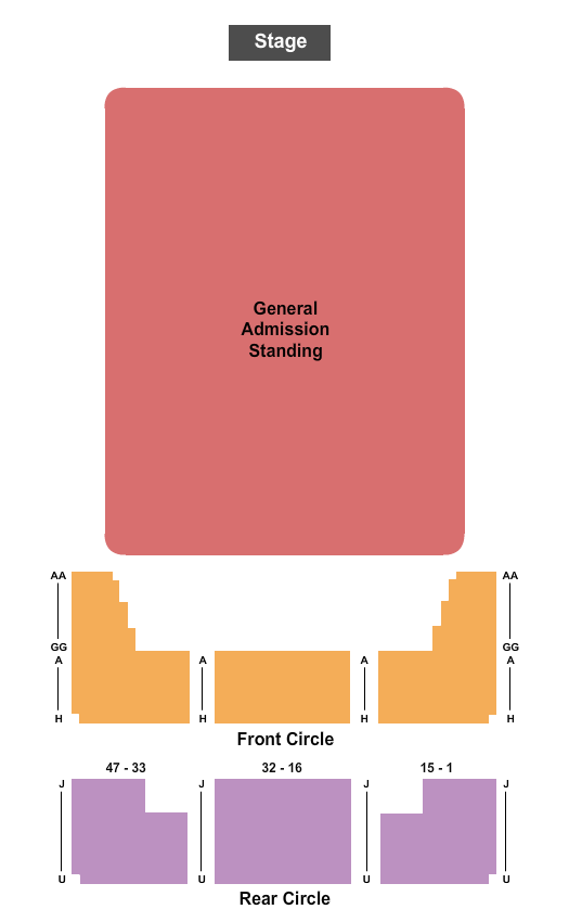 O2 Apollo Manchester Endstage GA Flr Seating Chart