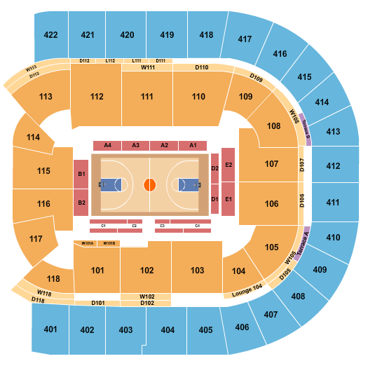 O2 Arena - London Basketball Seating Chart