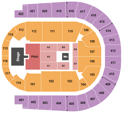 O2 Arena - London Luke Combs Seating Chart