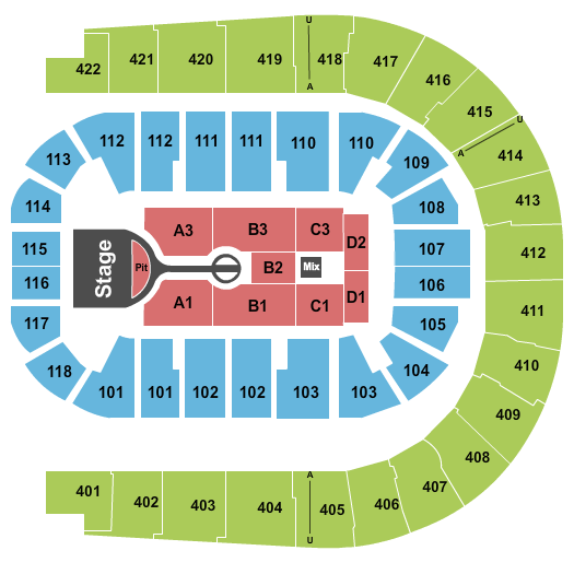 O2 Arena - London Michael Buble Seating Chart