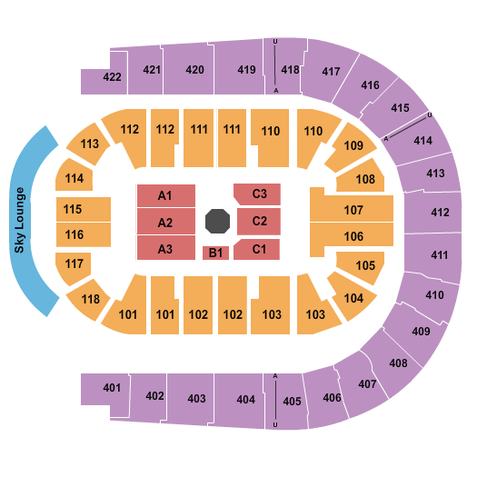 O2 Arena - London UFC 2 Seating Chart